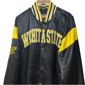 Wichita State Jacket  Vintage Men’s 3XL Black Hello Shockers University Fan Gear